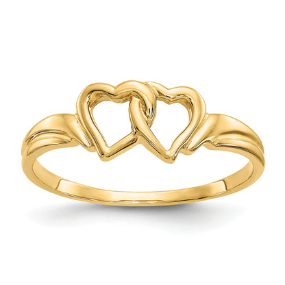 10K Gelbgold 10K Herz Ring