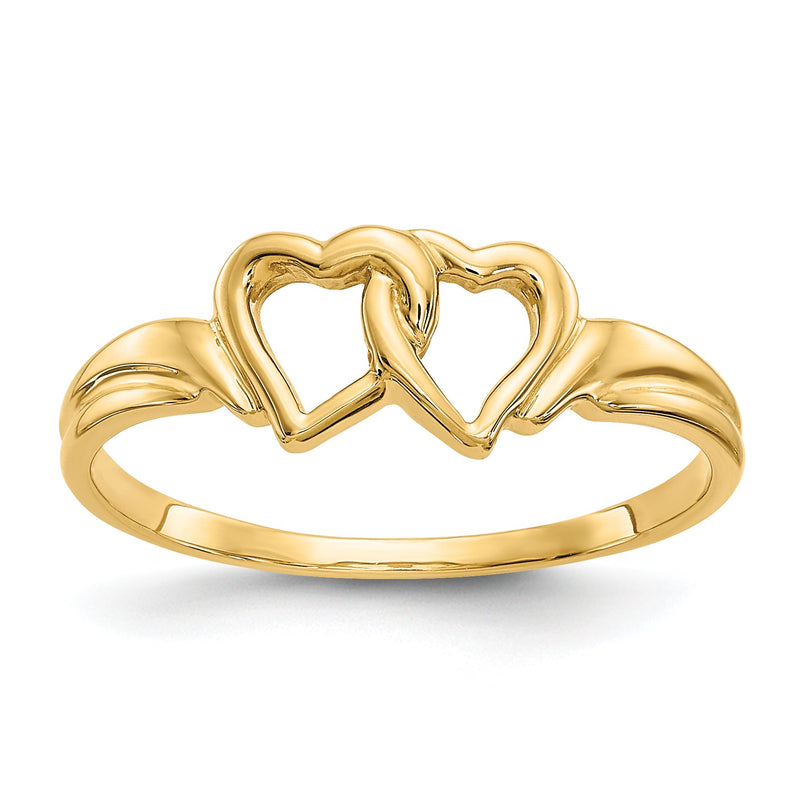 10K Gelbgold 10K Herz Ring