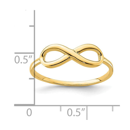 10K Gelbgold 10K Unendlichkeit Ring