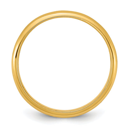 10K Gelbgold 2mm Halb-round Ring Größe 3 Baby / Kinder Ring