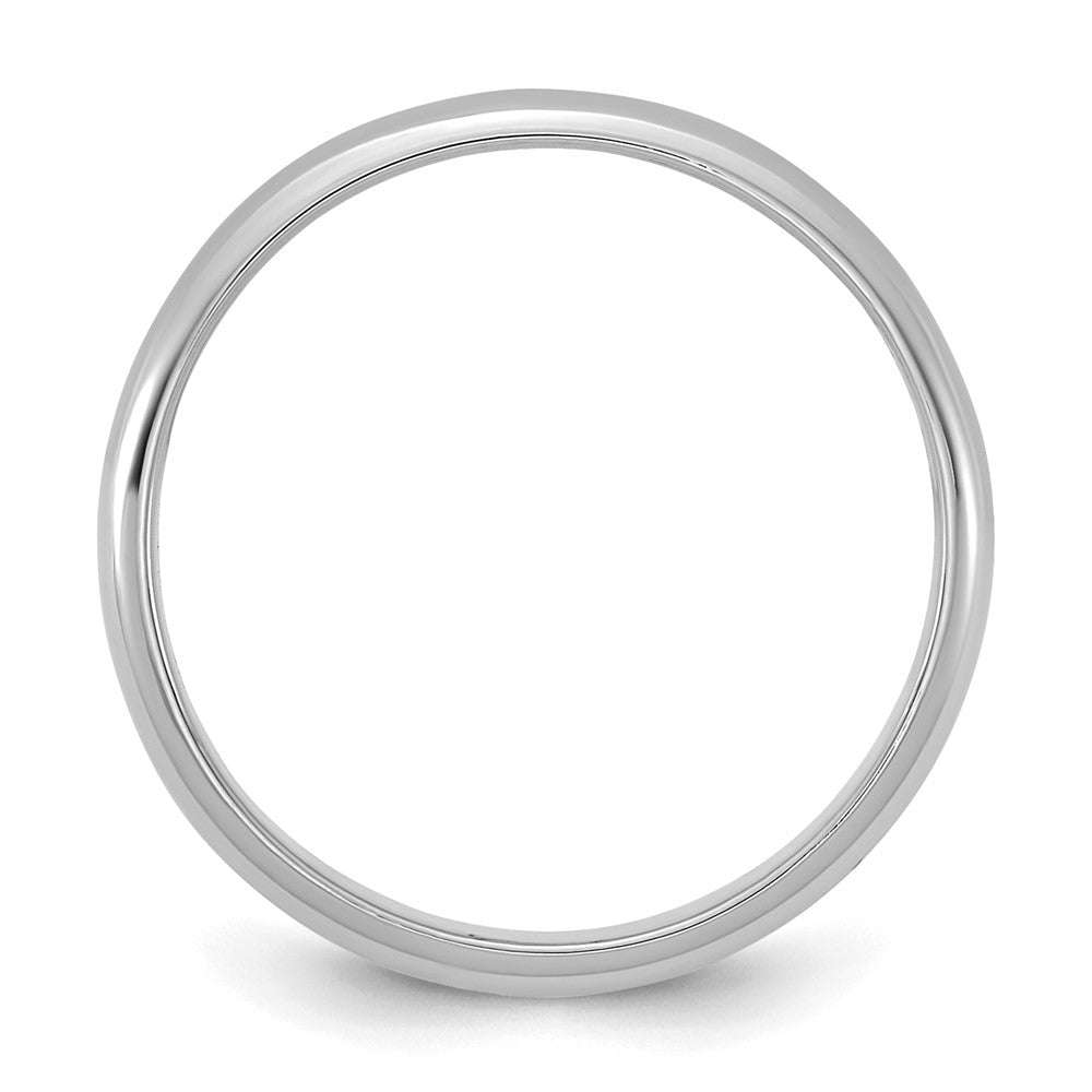 10K Weißgold 2mm Halb-round Ring Größe 3 Baby / Kinder Ring
