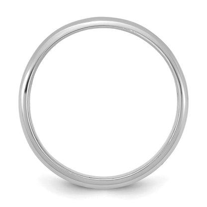 10K Weißgold 2mm Halb-round Ring Größe 3 Baby / Kinder Ring