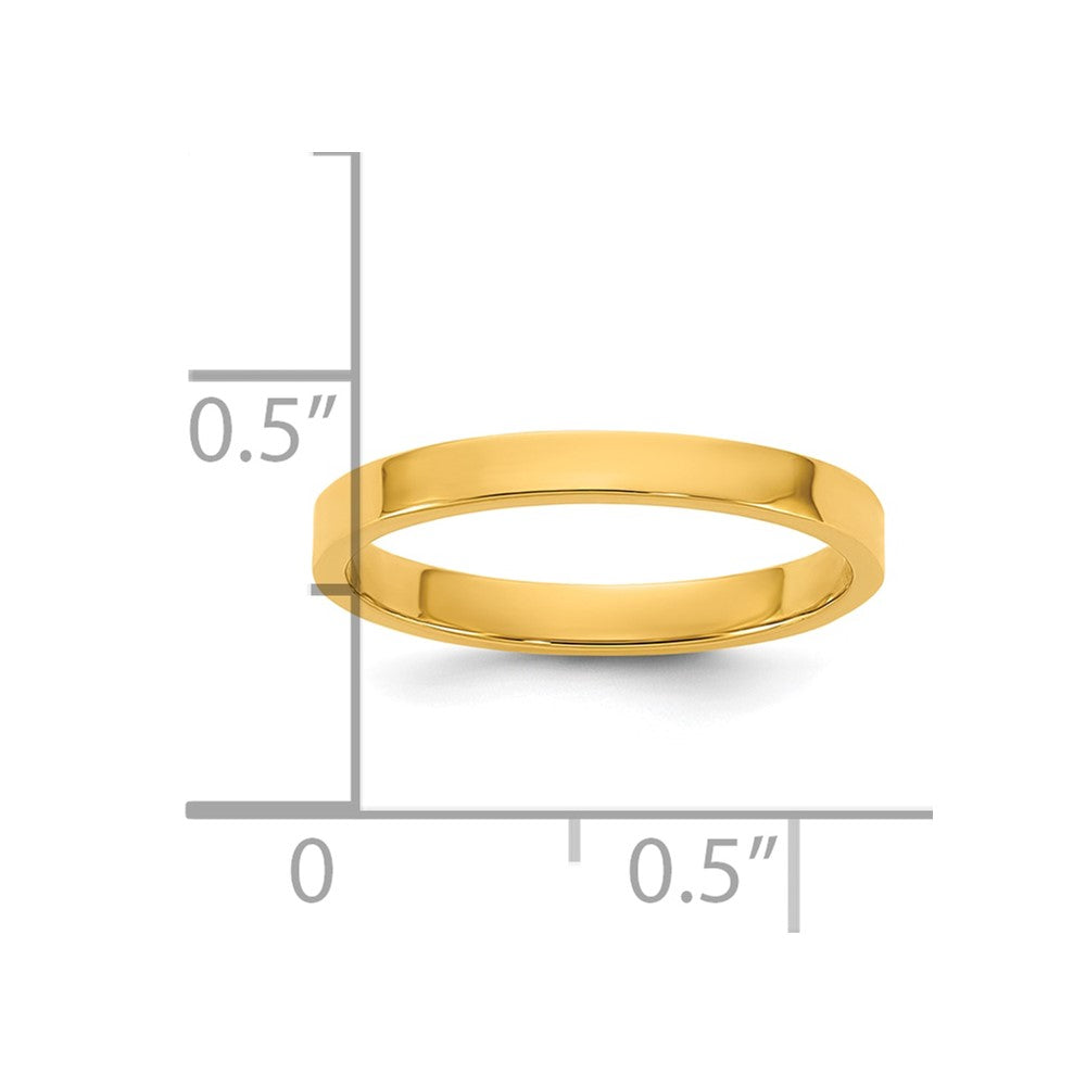 10K Gelbgold 10K Hoch Poliert 2mm Flach Ring Größe 3 Baby / Kinder Ring
