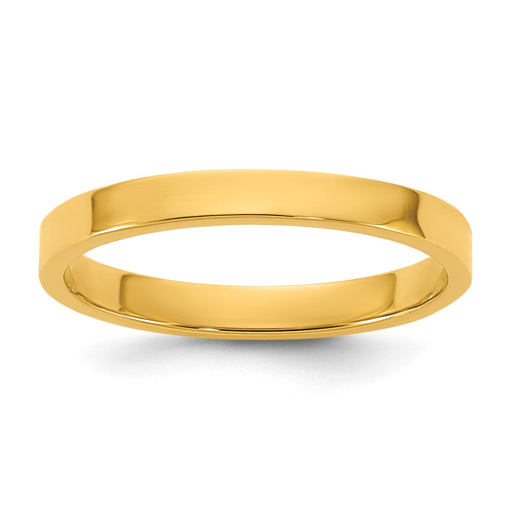 10K Gelbgold 10K Hoch Poliert 2mm Flach Ring Größe 3 Baby / Kinder Ring