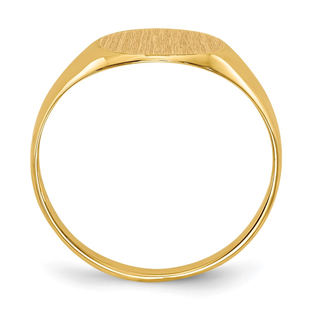 10K Gelbgold 8.5x9.5mm Offen Rückseite Siegel Ring