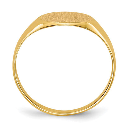 10K Gelbgold 8.5x9.5mm Offen Rückseite Siegel Ring