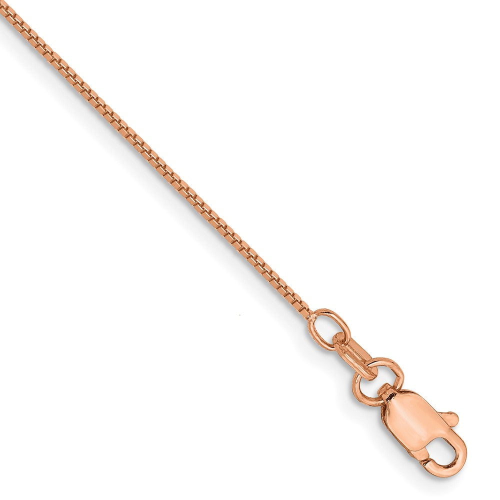 10K Roségold.70mm Venezianer Kette Fußkettchen