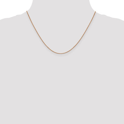 10K Roségold.9mm Venezianer Halskette
