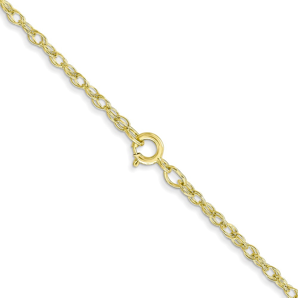 14K Gelbgold Carded 1.35mm Ankerkette Kordel mit Federring Verschluss Halskette