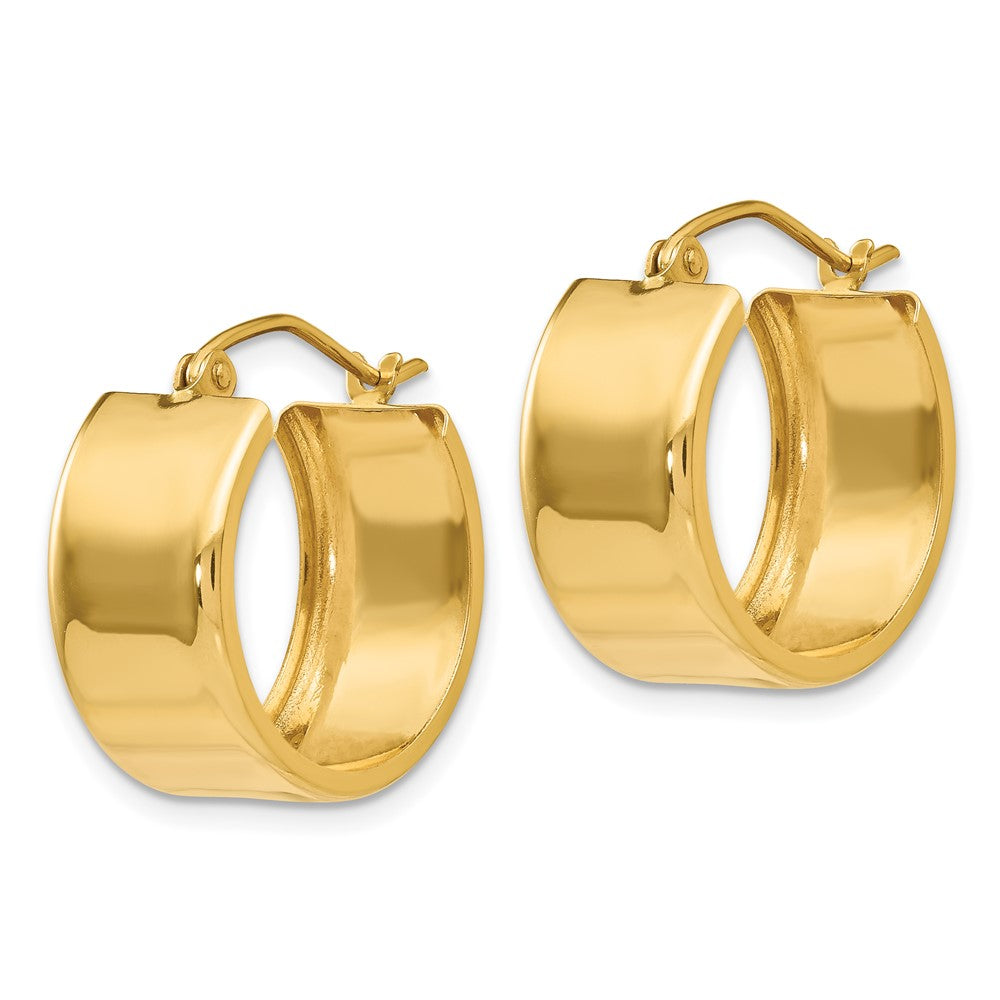10K Gelbgold 8.25mm Poliert Creolen