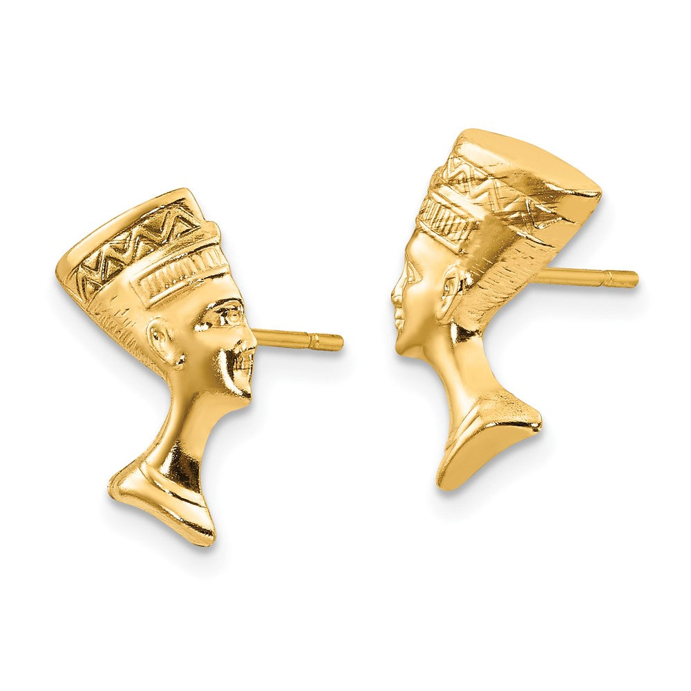 10K Gelbgold 10K Nefertiti Ohrstecker