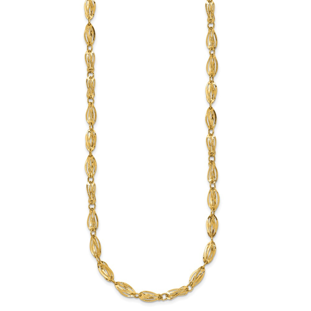 10K Gelbgold Fantasieglieder Halskette