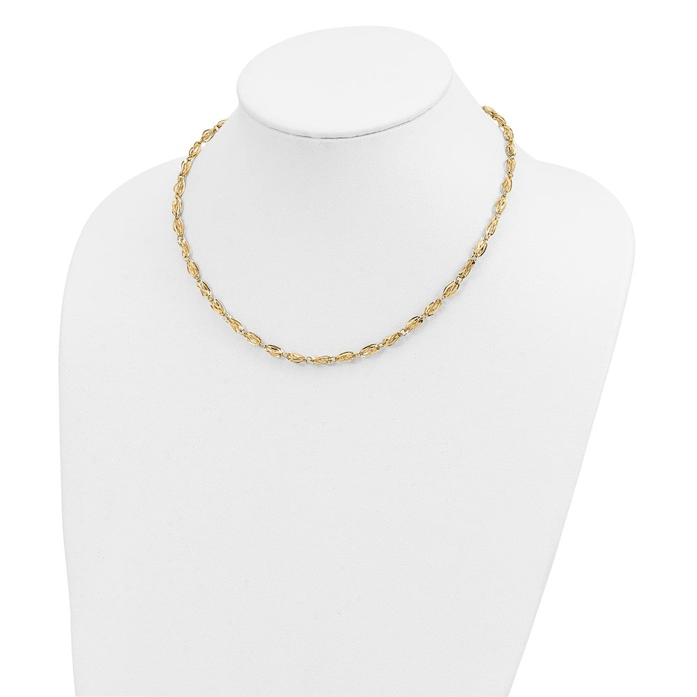 10K Gelbgold Fantasieglieder Halskette