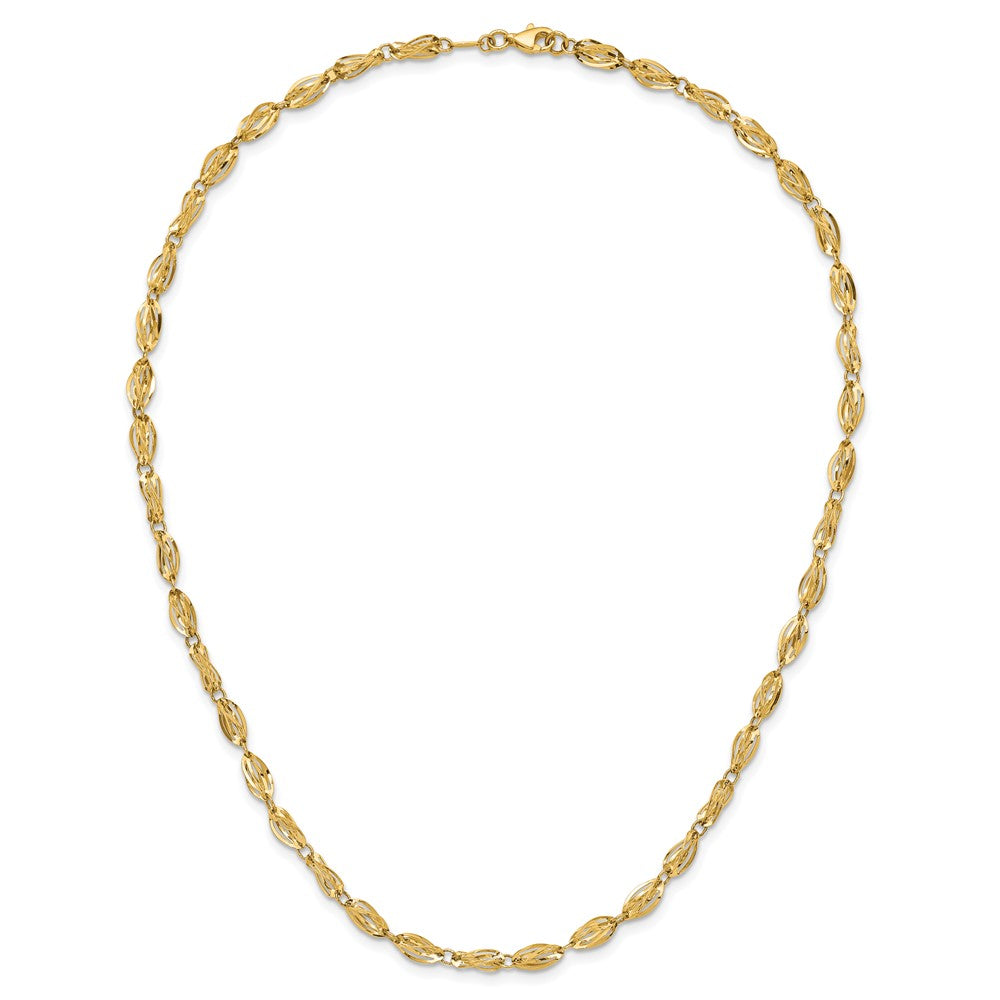 10K Gelbgold Fantasieglieder Halskette