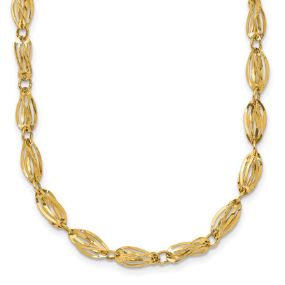 10K Gelbgold Fantasieglieder Halskette