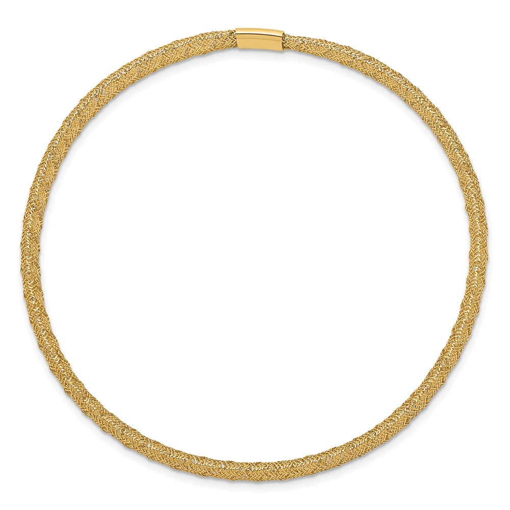 10K Gelbgold Dehnbar Netz Armband