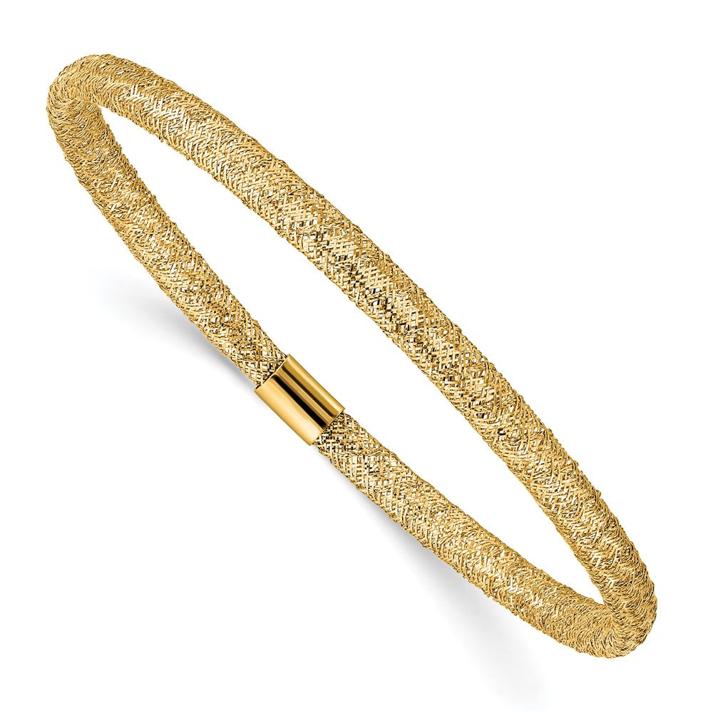 10K Gelbgold Dehnbar Netz Armband