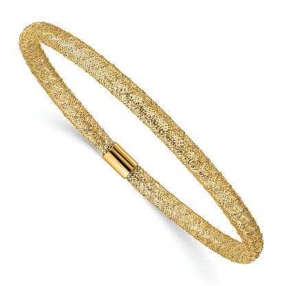 10K Gelbgold Dehnbar Netz Armband