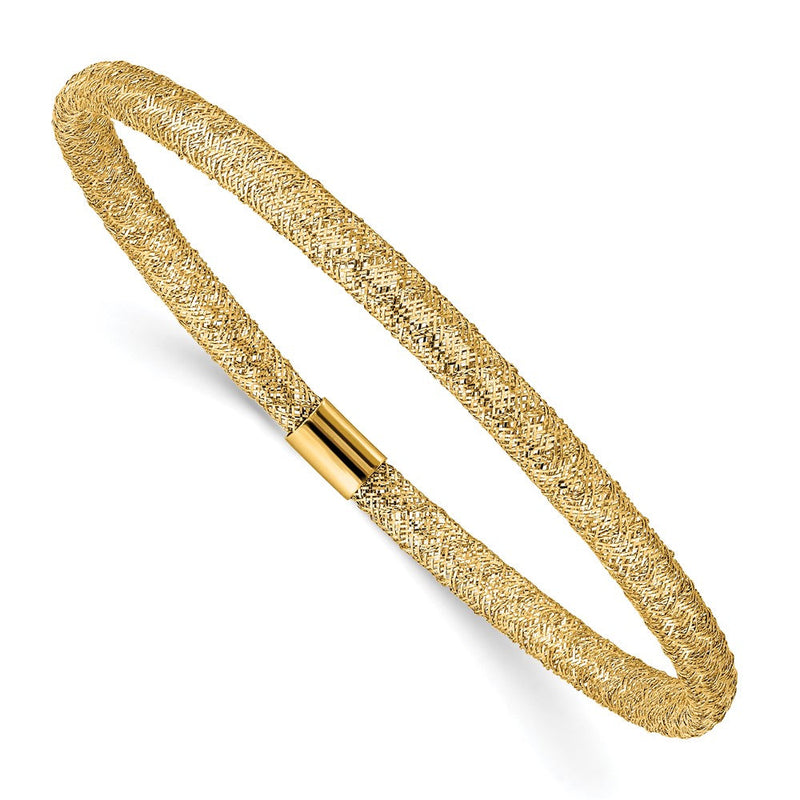 10K Gelbgold Dehnbar Netz Armband