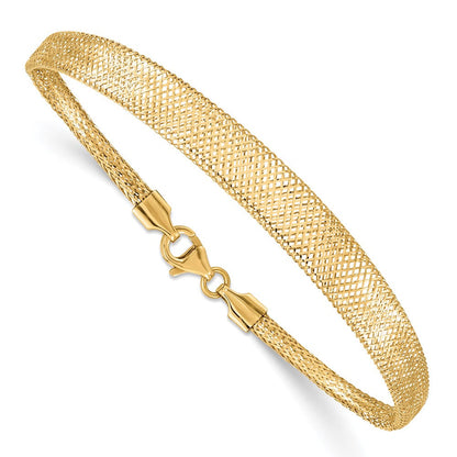 10K Gelbgold Dehnbar Netz Abgestuft Gliederarmband