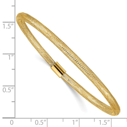 10K Gelbgold Dehnbar Netz Armband