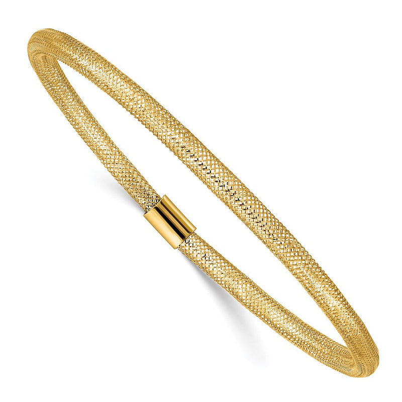 10K Gelbgold Dehnbar Netz Armband