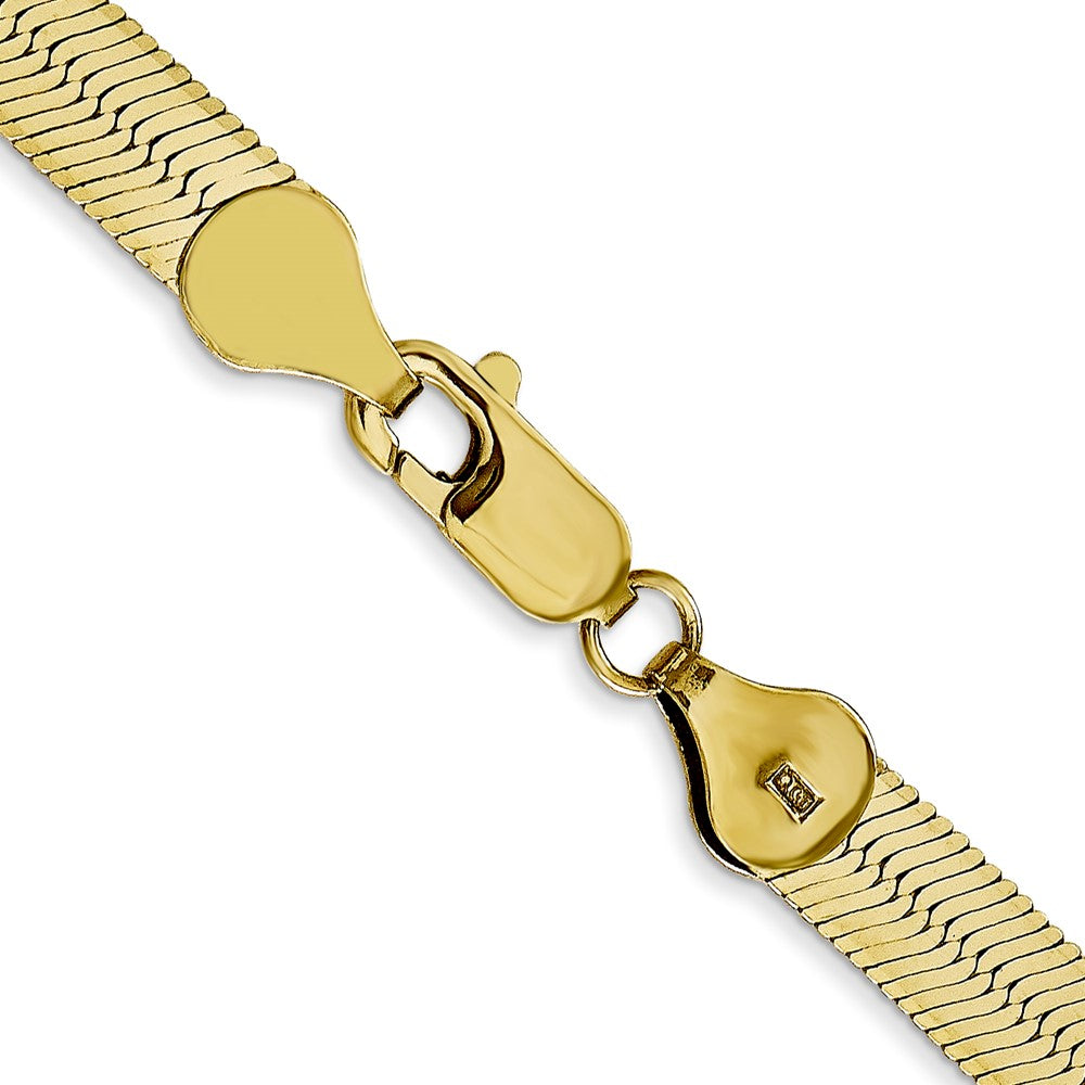 10K Gelbgold 5.5mm Silky Fischgrät Halskette