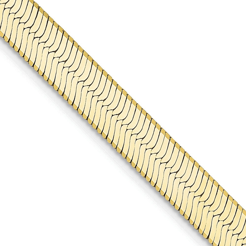 10K Gelbgold 5.5mm Silky Fischgrät Halskette