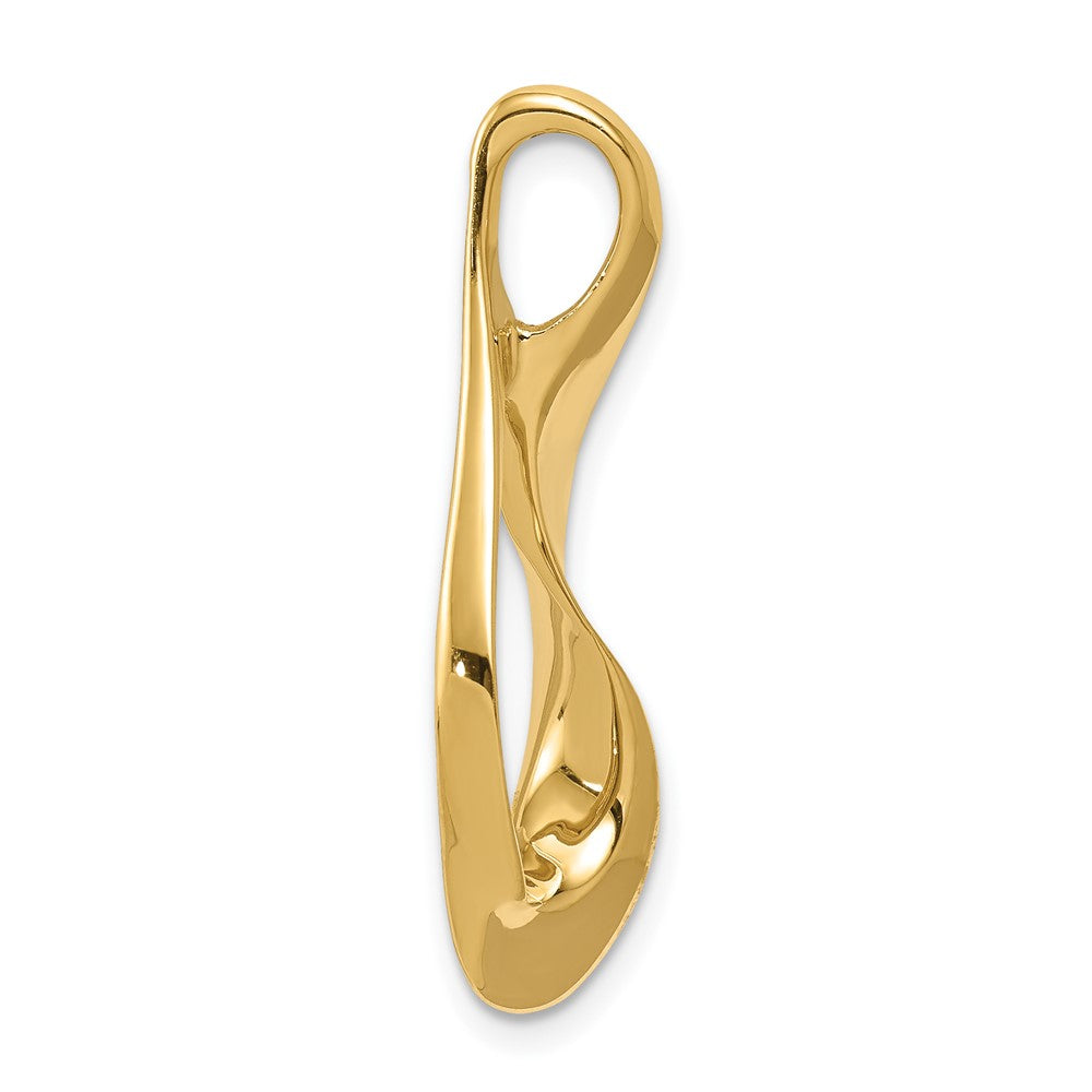 10K Gelbgold 10K Passt Up To 3mm Normal, 6mm Fantasie Wendbar Omega Anhänger