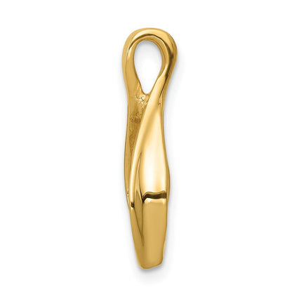 10K Gelbgold 10K Kette Anhänger Omega