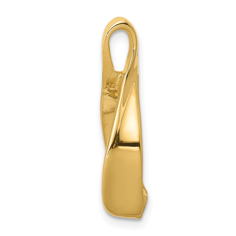 10K Gelbgold 10K Passt Up To 2mm Omega, 4mm Wendbar, Omega Anhänger