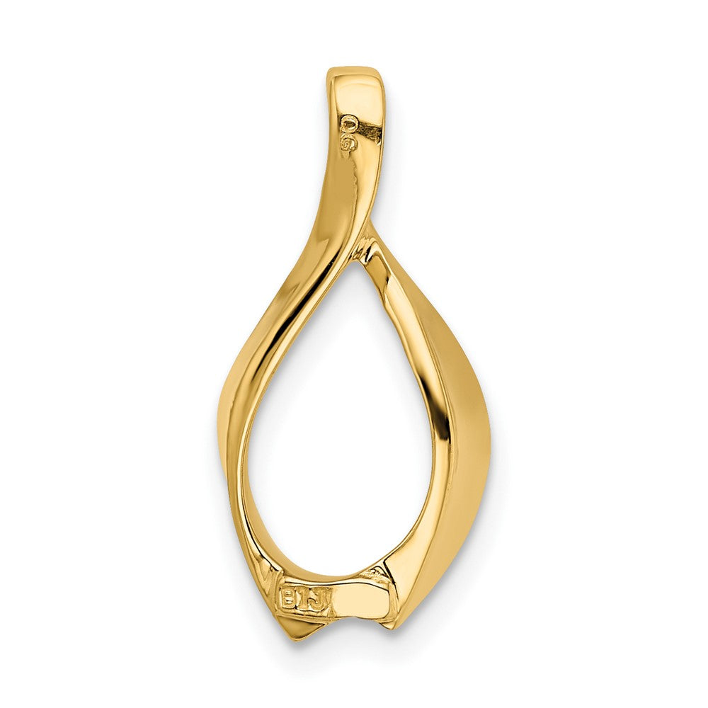 10K Gelbgold 10K Passt Up To 2mm Omega, 4mm Wendbar, Omega Anhänger