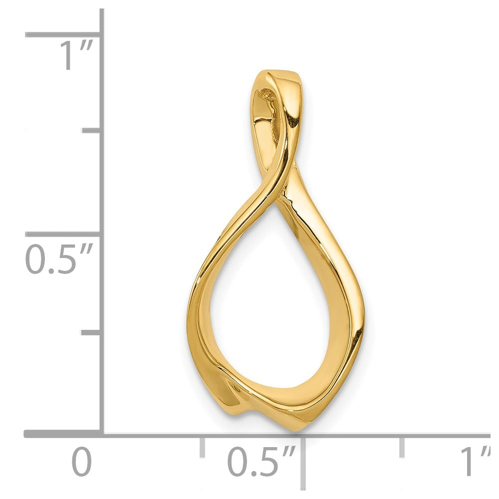 10K Gelbgold 10K Passt Up To 2mm Omega, 4mm Wendbar, Omega Anhänger