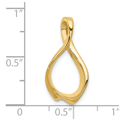 10K Gelbgold 10K Passt Up To 2mm Omega, 4mm Wendbar, Omega Anhänger