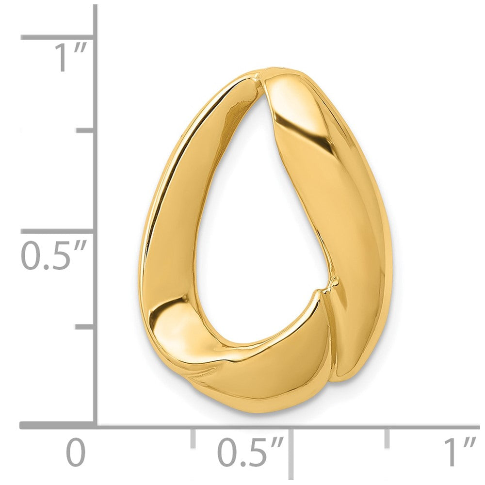 10K Gelbgold 10K Oval Anhänger