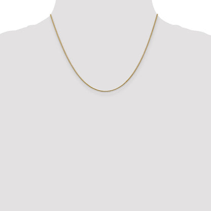10K Gelbgold 1.1mm Rund Schlange Halskette