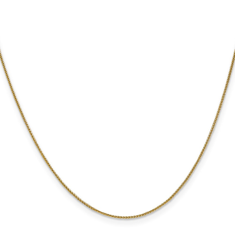 10K Gelbgold.85mm Ährenkette Halskette