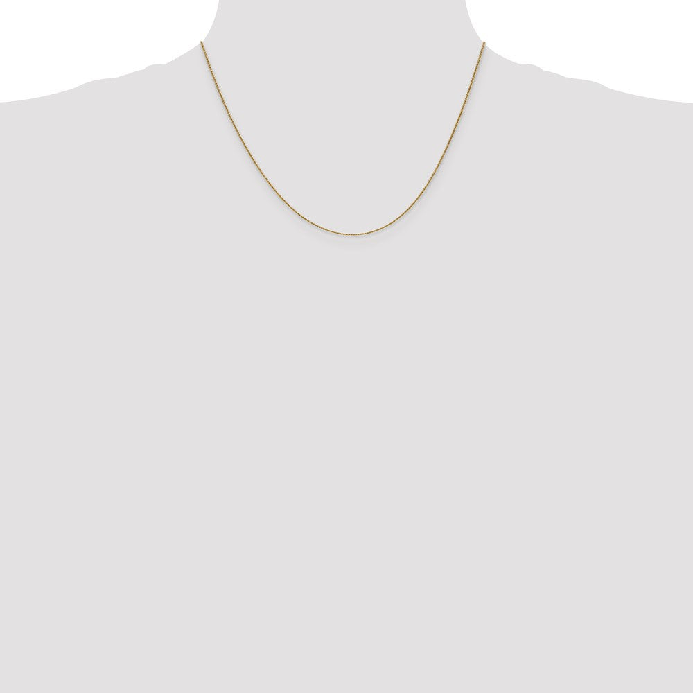 10K Gelbgold.85mm Ährenkette Halskette