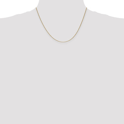10K Gelbgold.85mm Ährenkette Halskette
