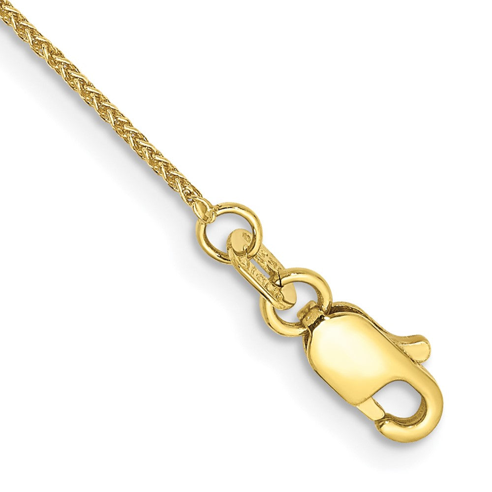 10K Gelbgold.85mm Ährenkette Kette Fußkettchen
