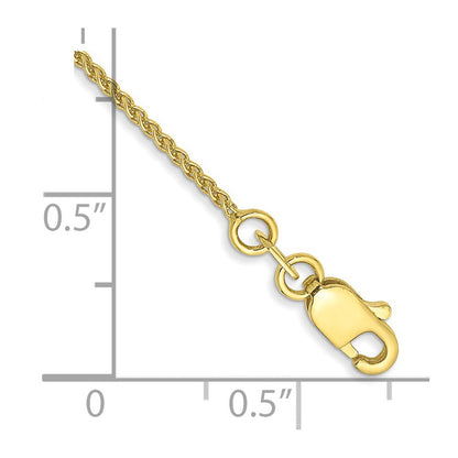 10K Gelbgold 1.05mm Ährenkette Gliederarmband