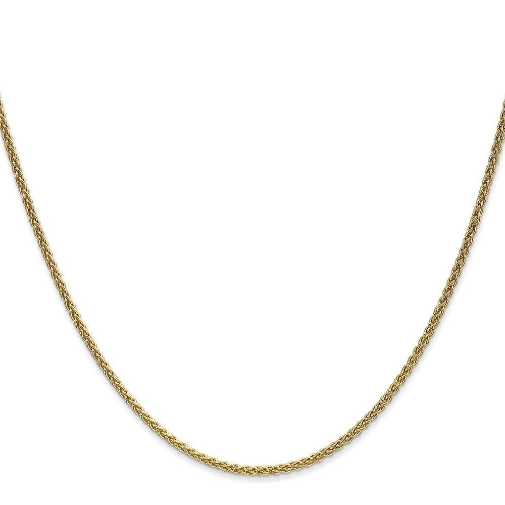 10K Gelbgold 1.7mm Ährenkette Halskette