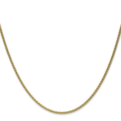 10K Gelbgold 1.7mm Ährenkette Halskette