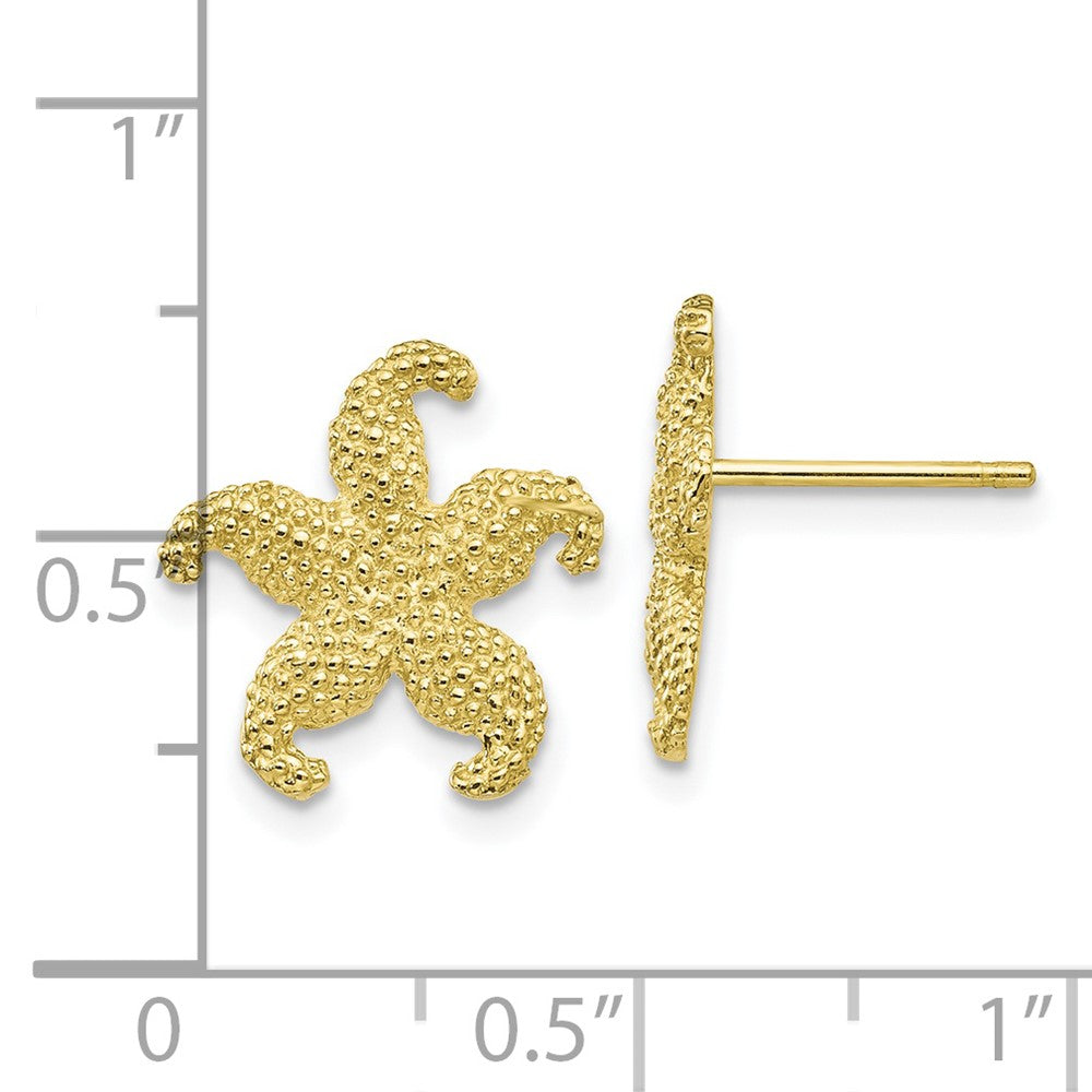 10K Gelbgold 10K Seestern Ohrstecker
