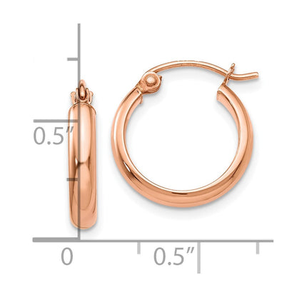 10K Roségold Creolen