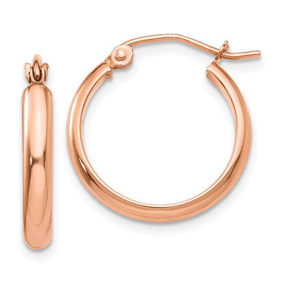 10K Roségold Creolen