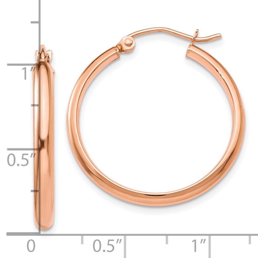 10K Roségold Creolen