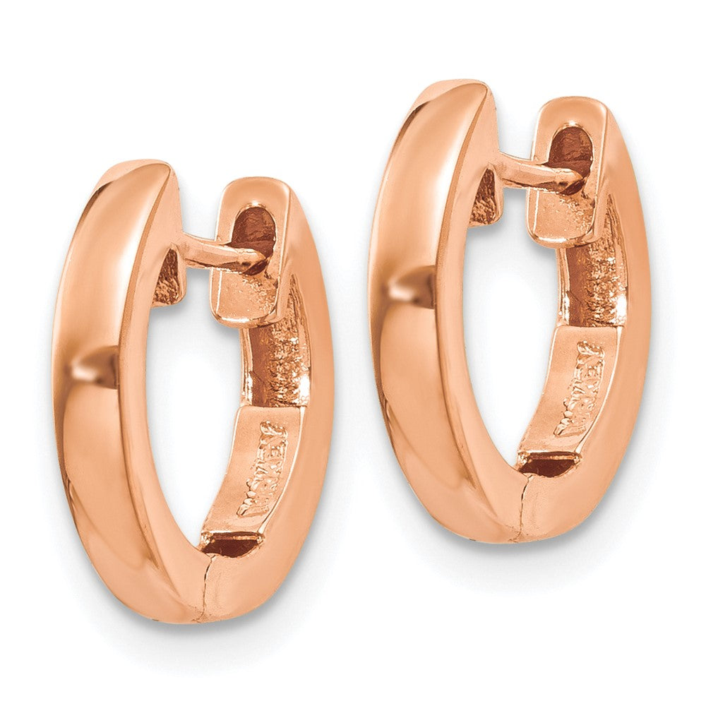 10K Roségold Klappbar Creolen
