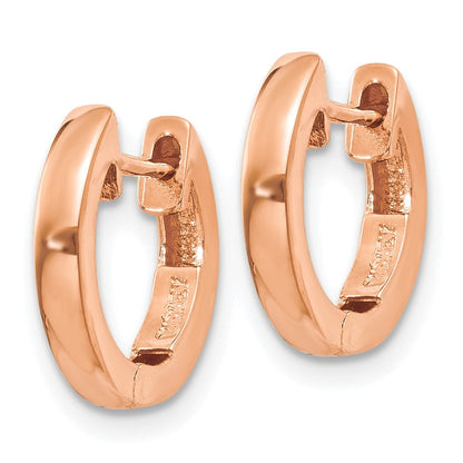 10K Roségold Klappbar Creolen