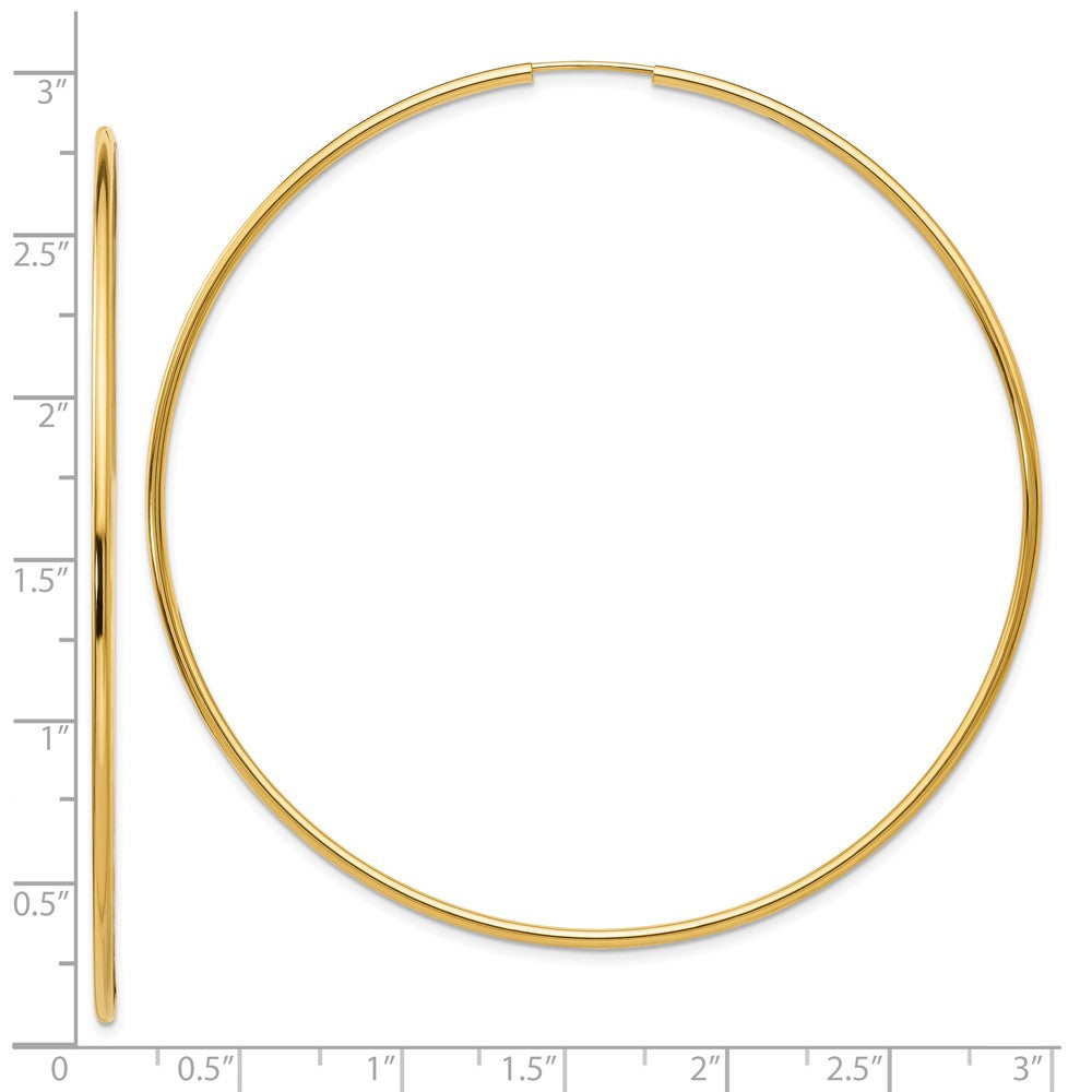 10K Gelbgold Endlos Creolen